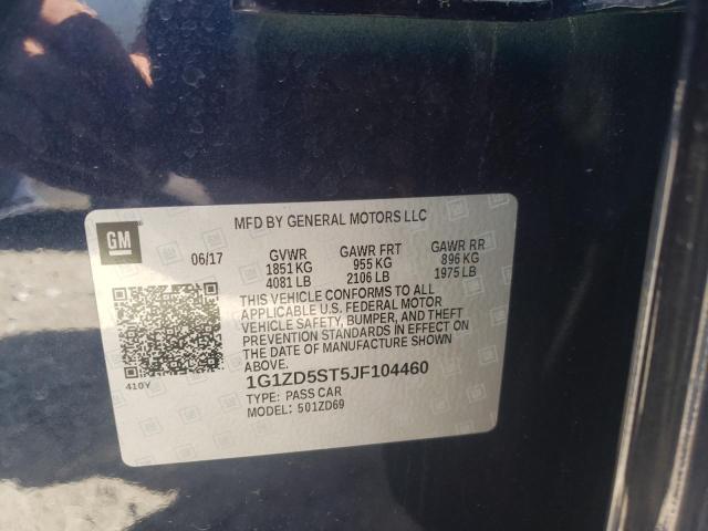 Photo 10 from auction – 2018 CHEVROLET MALIBU LT with VIN 1G1ZD5ST5JF104460