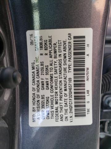 Photo 10 from auction – 2016 HONDA CIVIC EX with VIN 2HGFC1F32GH657169