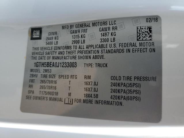 Photo 10 from auction – 2018 GMC CANYON with VIN 1GTH5BEA0J1233003