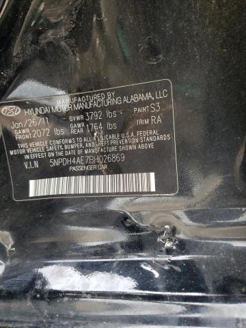 Photo 10 from auction – 2011 HYUNDAI ELANTRA GL with VIN 5NPDH4AE7BH026869