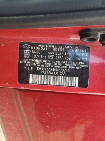 Photo 10 from auction – 2017 HYUNDAI ACCENT SE with VIN KMHCT4AE4HU270743