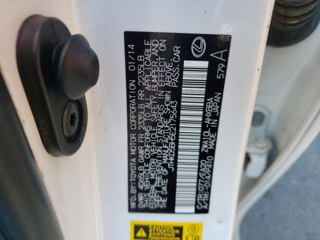 Photo 10 from auction – 2014 LEXUS CT 200 with VIN JTHKD5BH5E2175643