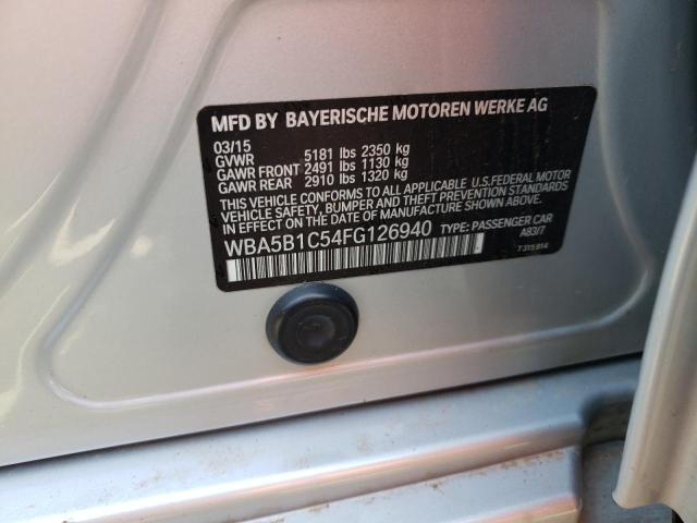 Photo 10 from auction – 2015 BMW 535 I with VIN WBA5B1C54FG126940