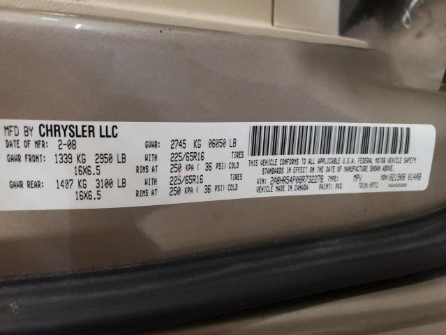 Photo 10 from auction – 2008 CHRYSLER TOWN & COU with VIN 2A8HR54P08R732278