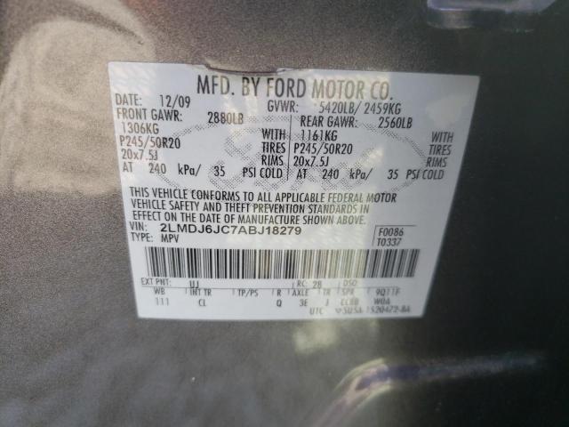 Photo 10 from auction – 2010 LINCOLN MKX with VIN 2LMDJ6JC7ABJ18279