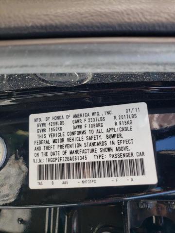 Photo 10 from auction – 2011 HONDA ACCORD LX with VIN 1HGCP2F32BA081345