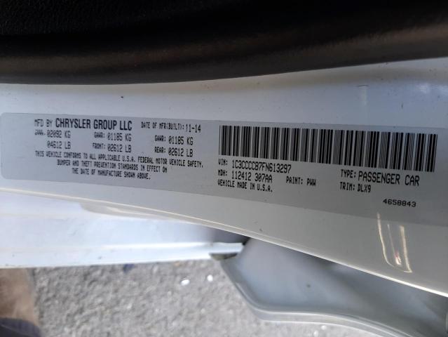 Photo 10 from auction – 2015 CHRYSLER 200 C with VIN 1C3CCCCB7FN613297
