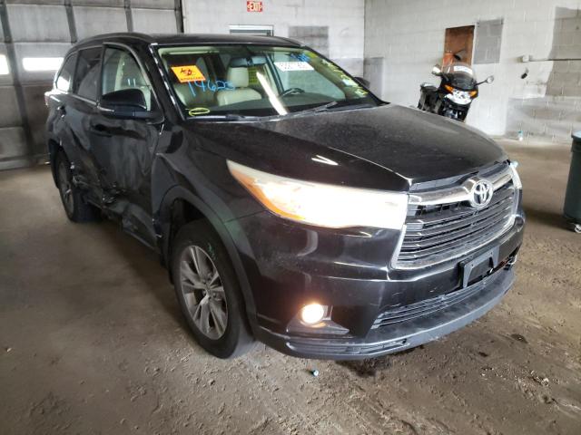 TOYOTA HIGHLANDER 2014 with VIN 5TDJKRFH3ES055398 - Photo from auction