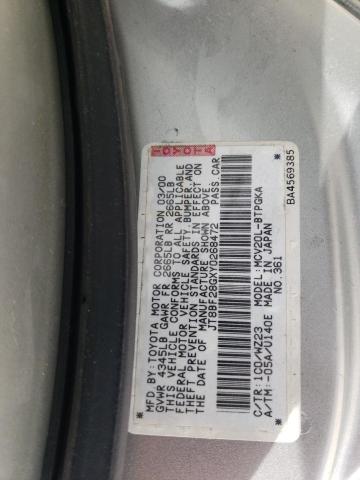Photo 10 from auction – 2000 LEXUS ES 300 with VIN JT8BF28GXY0268472