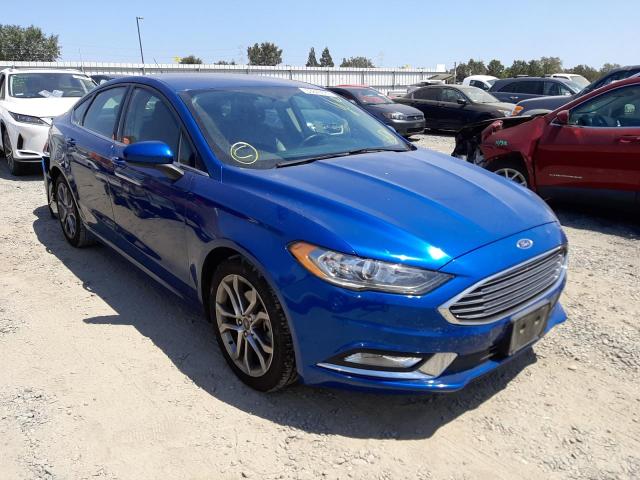 FORD FUSION SE 2017 with VIN 3FA6P0H77HR222222 - Photo from auction