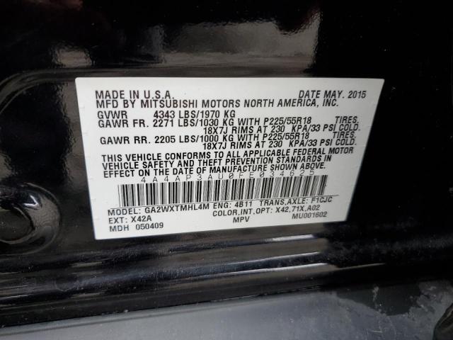 Photo 10 from auction – 2015 MITSUBISHI OUTLANDER with VIN 4A4AP3AU0FE034625