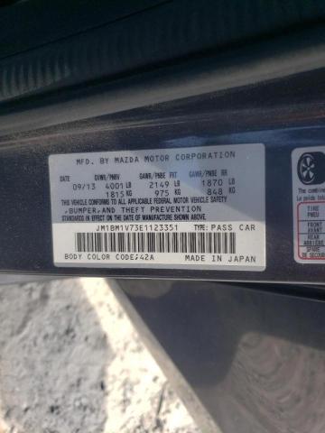 Photo 10 from auction – 2014 MAZDA 3 TOURING with VIN JM1BM1V73E1123351