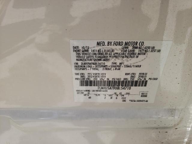 Photo 10 from auction – 2013 LINCOLN MKT with VIN 2LMHJ5AT9DBL54710