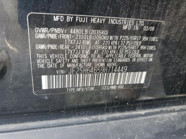 Photo 10 from auction – 2009 SUBARU FORESTER 2 with VIN JF2SH64659H714449