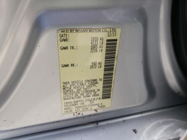 Photo 10 from auction – 2014 NISSAN ALTIMA 2.5 with VIN 1N4AL3AP7EC202824