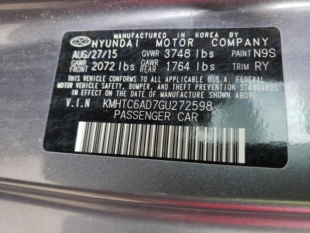 Photo 10 from auction – 2016 HYUNDAI VELOSTER with VIN KMHTC6AD7GU272598