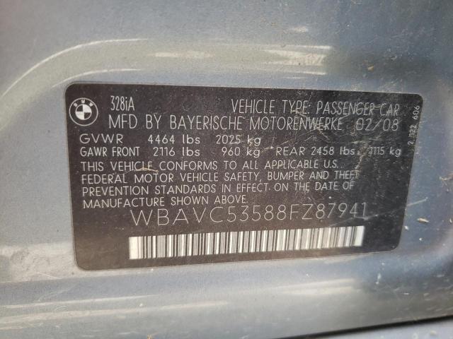 Photo 10 from auction – 2008 BMW 328 I SULE with VIN WBAVC53588FZ87941
