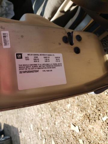 Photo 10 from auction – 2004 CHEVROLET IMPALA with VIN 2G1WF52E849270547
