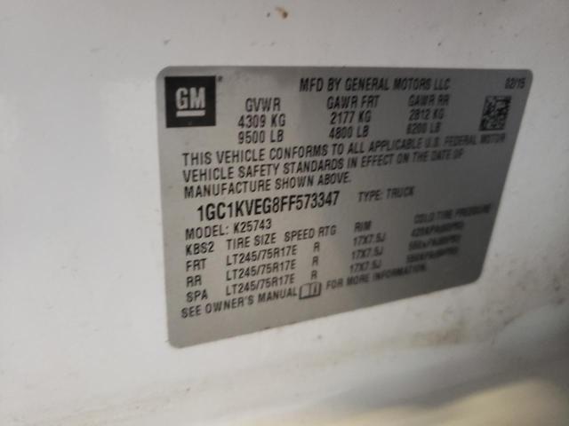 Photo 10 from auction – 2015 CHEVROLET SILVERADO with VIN 1GC1KVEG8FF573347