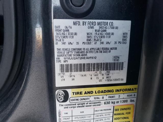 Photo 10 from auction – 2017 FORD EXPEDITION with VIN 1FMJU2AT2HEA05532