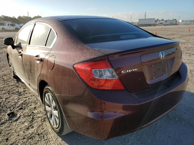 Photo 3 from auction – 2012 HONDA CIVIC LX with VIN 2HGFB2F5XCH612873