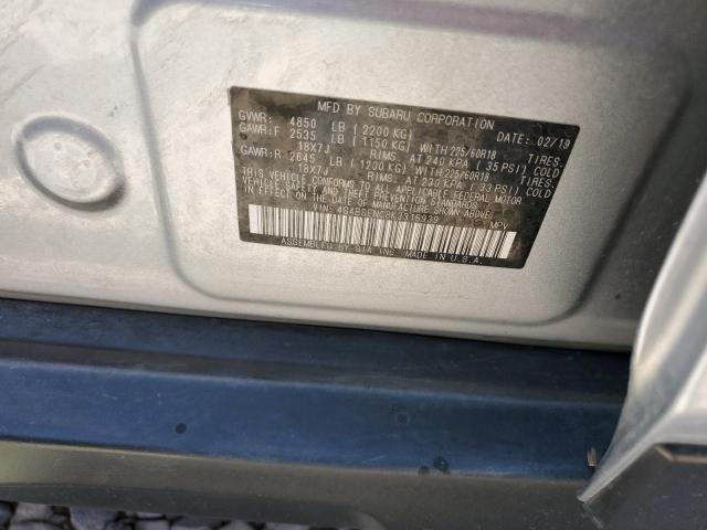 Photo 10 from auction – 2019 SUBARU OUTBACK 3. with VIN 4S4BSENC8K3316939