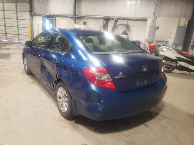 Photo 3 from auction – 2012 HONDA CIVIC LX with VIN 19XFB2F52CE312321