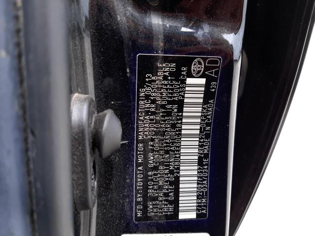 Photo 10 from auction – 2013 TOYOTA COROLLA BA with VIN 2T1BU4EE6DC118414
