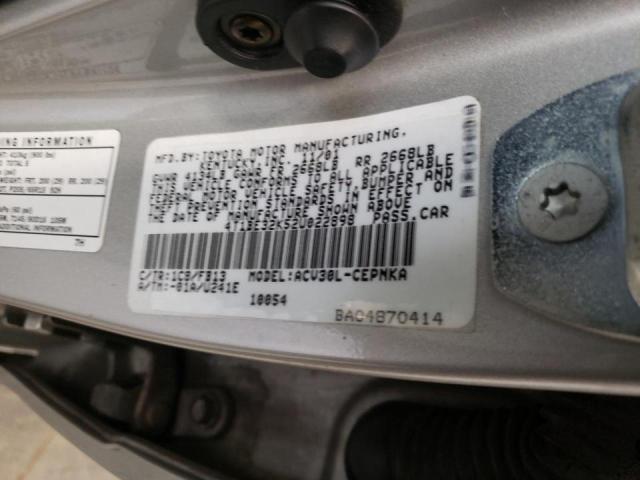 Photo 10 from auction – 2002 TOYOTA CAMRY LE with VIN 4T1BE32K52U022898