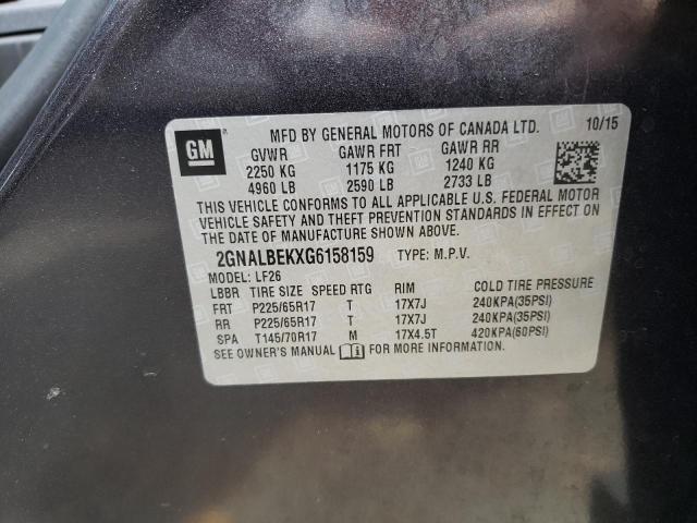 Photo 10 from auction – 2016 CHEVROLET EQUINOX LS with VIN 2GNALBEKXG6158159