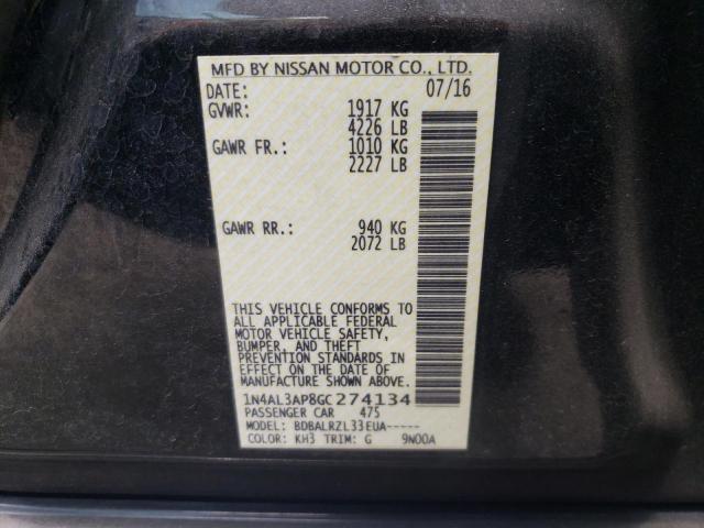 Photo 10 from auction – 2016 NISSAN ALTIMA 2.5 with VIN 1N4AL3AP8GC274134