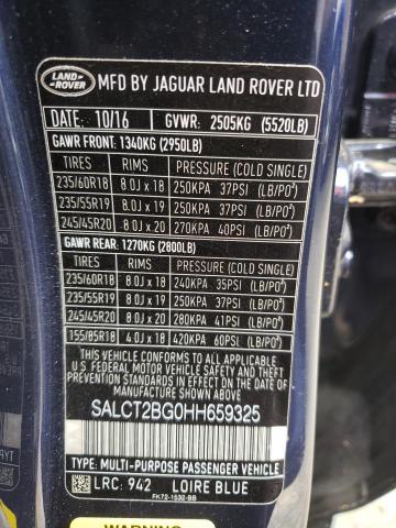 Photo 10 from auction – 2017 LAND ROVER DISCOVERY with VIN SALCT2BG0HH659325