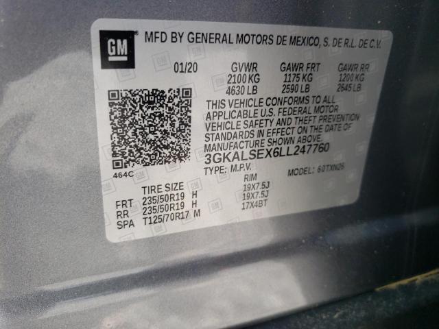 Photo 10 from auction – 2020 GMC TERRAIN with VIN 3GKALSEX6LL247760