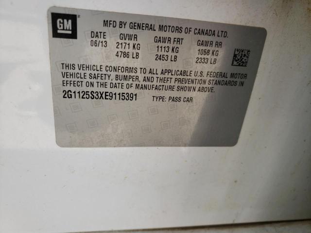 Photo 10 from auction – 2014 CHEVROLET IMPALA LT with VIN 2G1125S3XE9115391