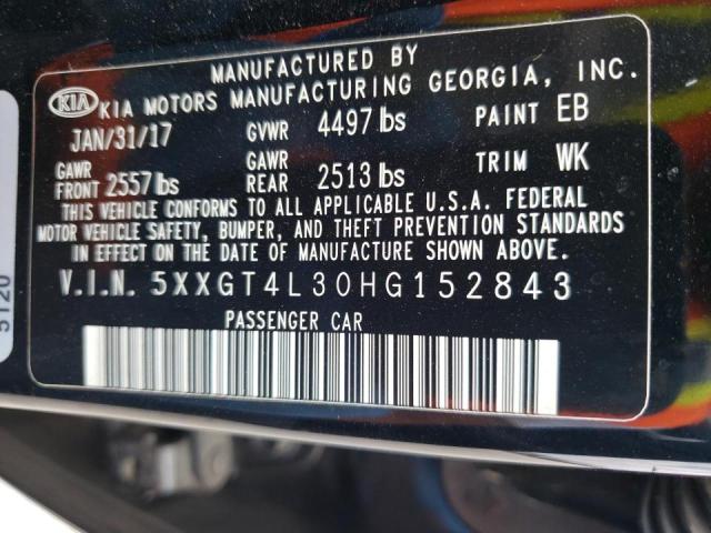 Photo 10 from auction – 2017 KIA OPTIMA LX with VIN 5XXGT4L30HG152843