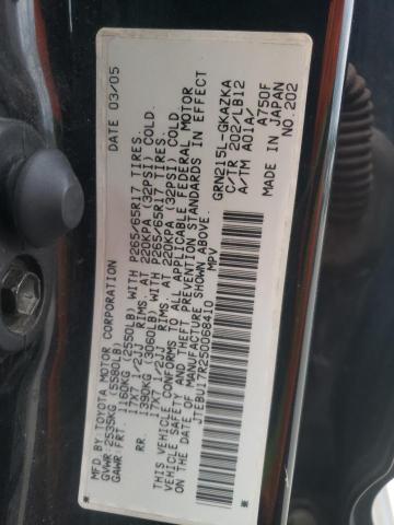 Photo 10 from auction – 2005 TOYOTA 4RUNNER LI with VIN JTEBU17R250068410