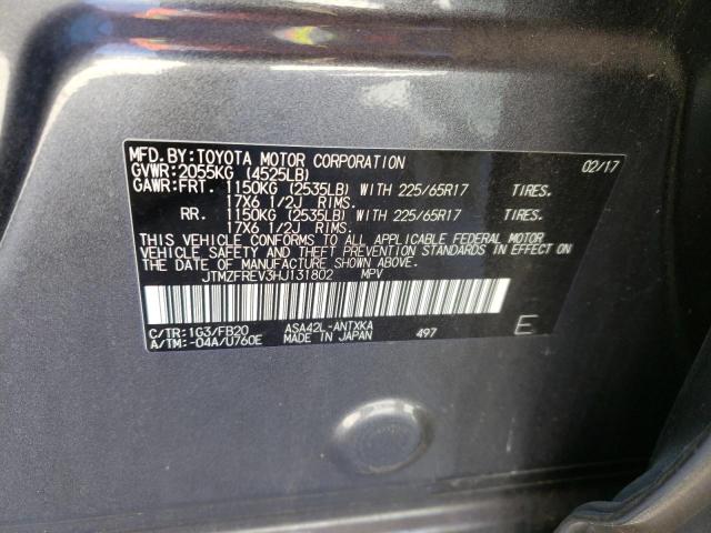 Photo 10 from auction – 2017 TOYOTA RAV4 LE with VIN JTMZFREV3HJ131802