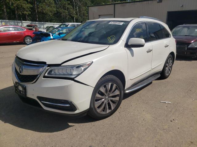 Фото 2 с аукциона – 2014 ACURA MDX TECHNO с VIN 5FRYD4H66EB002205
