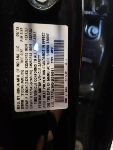 Photo 10 from auction – 2018 HONDA CR-V EX with VIN 7FARW2H54JE096921