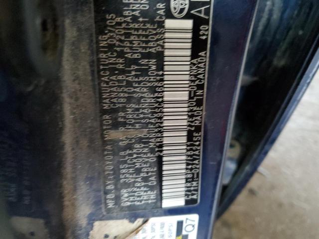 Photo 10 from auction – 2005 TOYOTA COROLLA CE with VIN 2T1BR32E95C466614