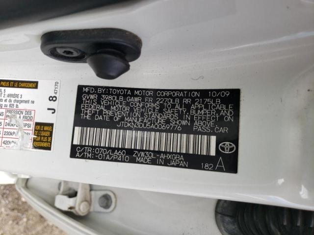 Photo 10 from auction – 2010 TOYOTA PRIUS with VIN JTDKN3DU5A0069776