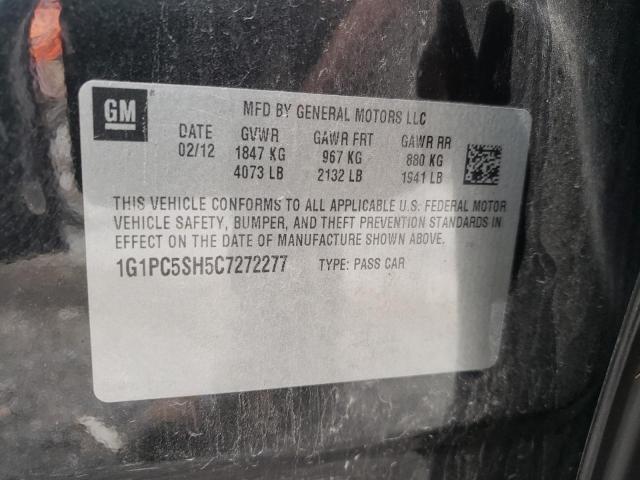 Photo 10 from auction – 2012 CHEVROLET CRUZE LS with VIN 1G1PC5SH5C7272277
