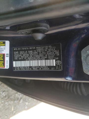 Photo 10 from auction – 2011 TOYOTA COROLLA BA with VIN 2T1BU4EE5BC657586