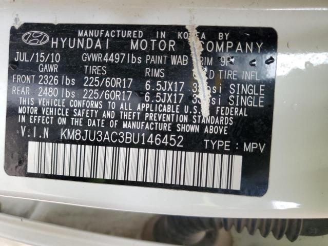 Photo 10 from auction – 2011 HYUNDAI TUCSON GLS with VIN KM8JU3AC3BU146452