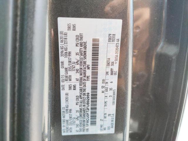 Foto 10 de la subasta – 2015 FORD ESCAPE S con VIN 1FMCU0F72FUB92959