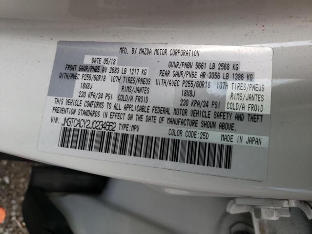 Photo 10 from auction – 2018 MAZDA CX-9 TOURI with VIN JM3TCACY2J0234662