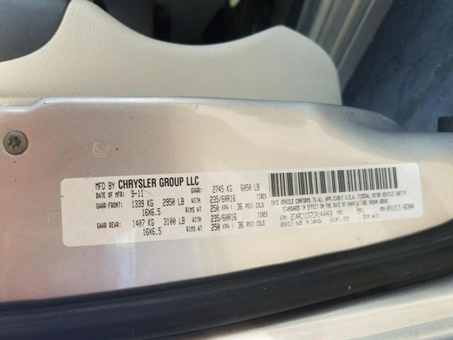 Photo 10 from auction – 2012 CHRYSLER TOWN & COU with VIN 2C4RC1CG7CR144068