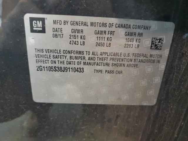 Photo 10 from auction – 2018 CHEVROLET IMPALA LT with VIN 2G1105S38J9110433