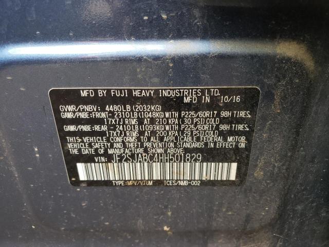 Photo 10 from auction – 2017 SUBARU FORESTER 2 with VIN JF2SJABC4HH501829