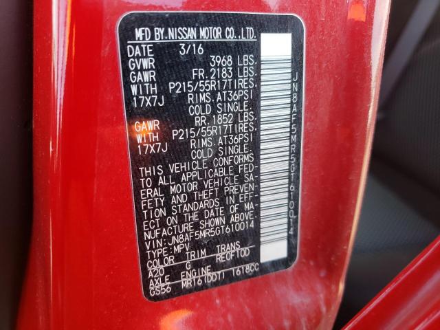 Photo 10 from auction – 2016 NISSAN JUKE S with VIN JN8AF5MR5GT610014
